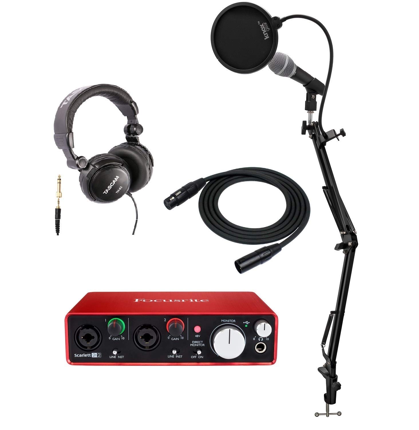 Focusrite Scarlett 2i2 USB Audio Interface (2nd Gen) + Microphone